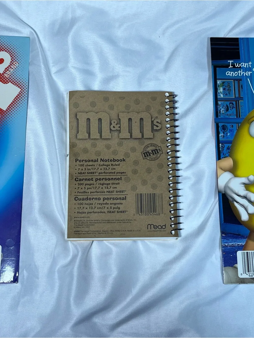Lot Of 6 Vintage 1999 MEAD M&M School Folders & Notebook NEW Rare